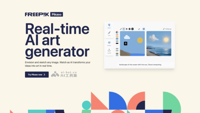 Freepik Pikaso – Công cụ vẽ AI thời gian thực, chuyển đổi phác thảo thành hình ảnh.