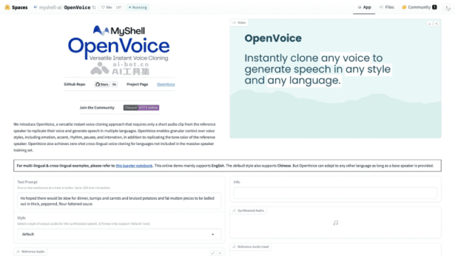 OpenVoice – Dự án nhân bản giọng nói AI mã nguồn mở miễn phí.